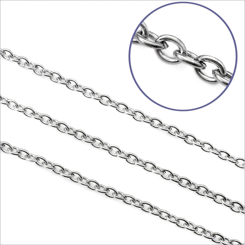 5m Stainless Steel Open Link Cable Chain 4mm x 3mm