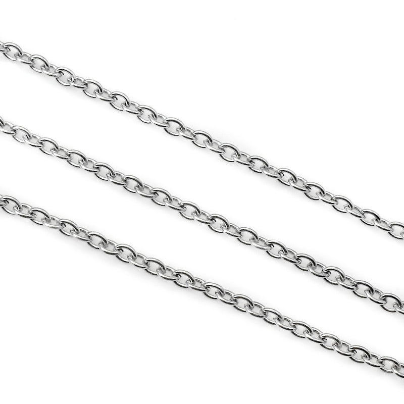 5m Stainless Steel Open Link Cable Chain 4mm x 3mm