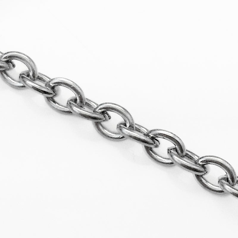5m Stainless Steel Open Link Cable Chain 4mm x 3mm – The Craft Armoury