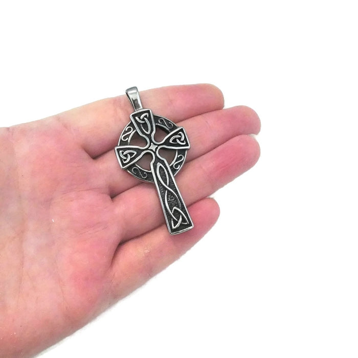 1 Stainless Steel Celtic Cross Pendant