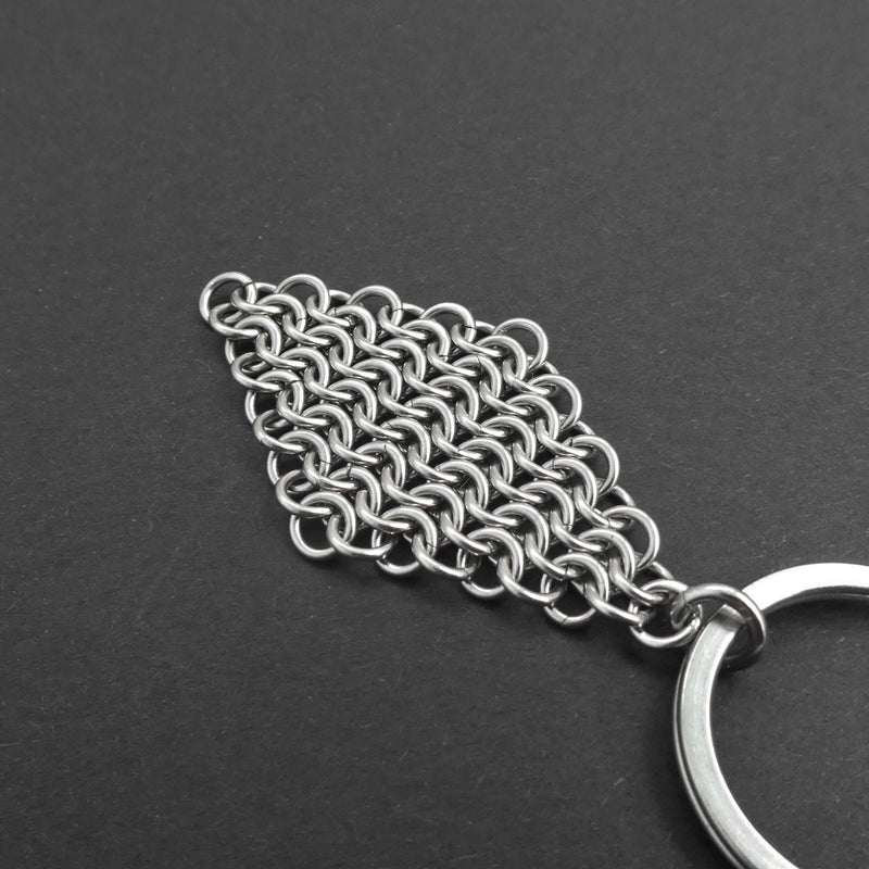 Stainless Steel Chain Maille Diamond Keyring – The Craft Armoury