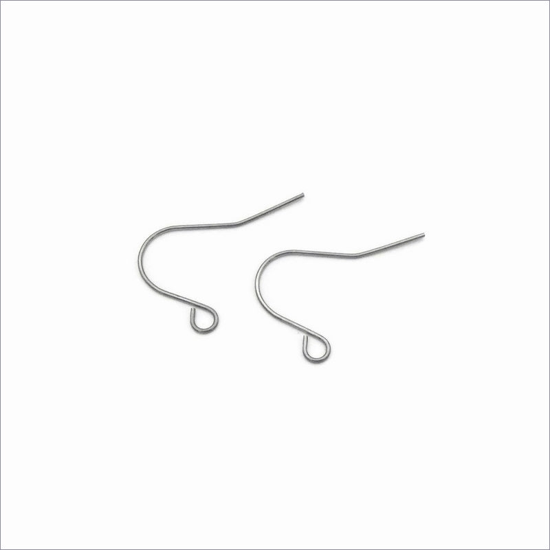 50 Pairs Stainless Steel 15mm x 23mm Earring Hooks
