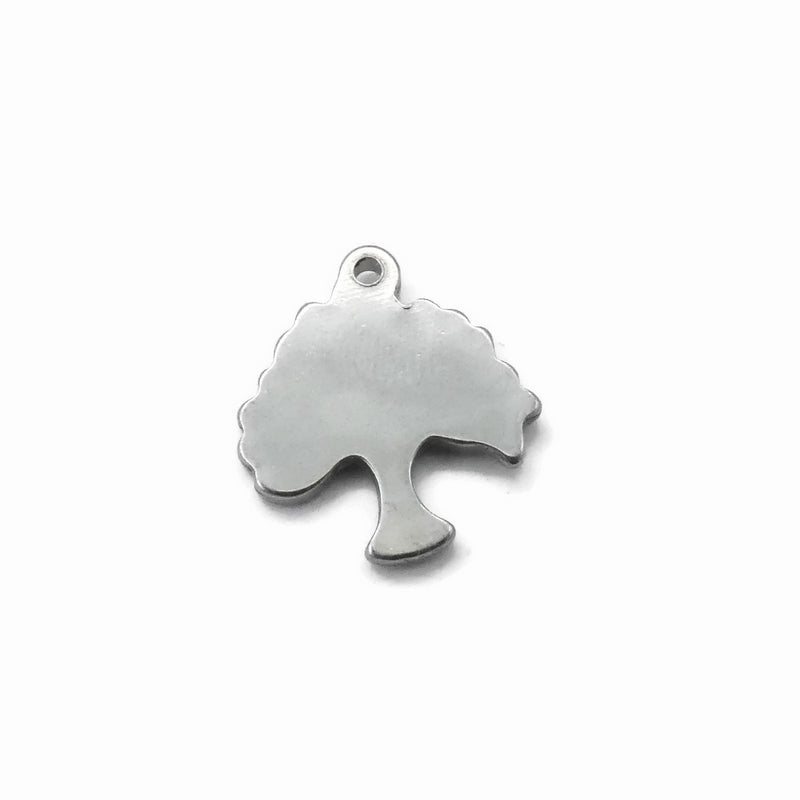 5 Stainless Steel Tree Charms