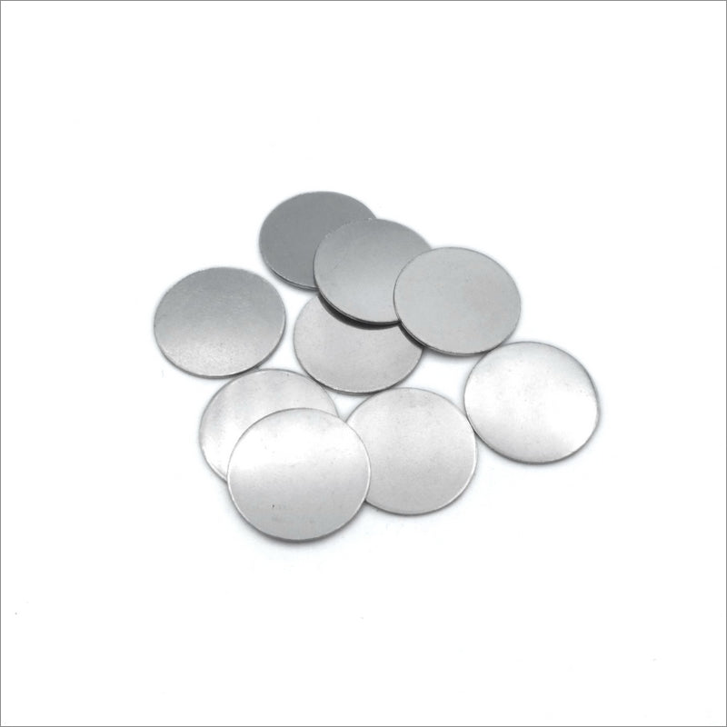 25 Stainless Steel 16mm Round Blank Discs