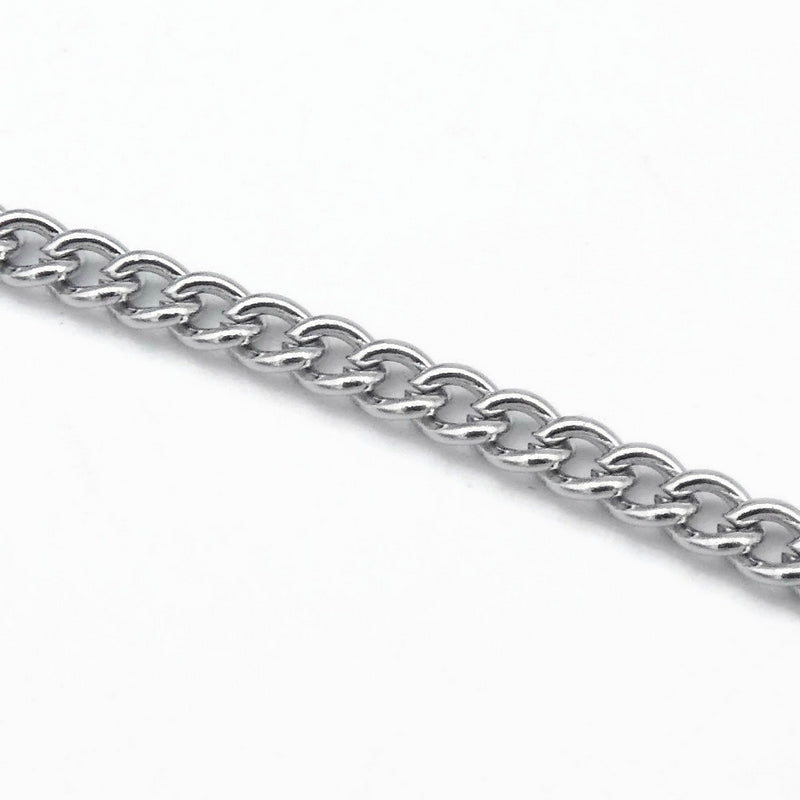 5m Stainless Steel 4mm x 3mm Curb Chain – The Craft Armoury