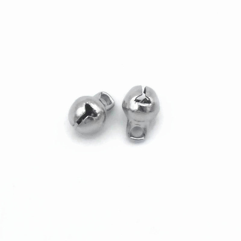 20 Stainless Steel 6mm Bell Charms
