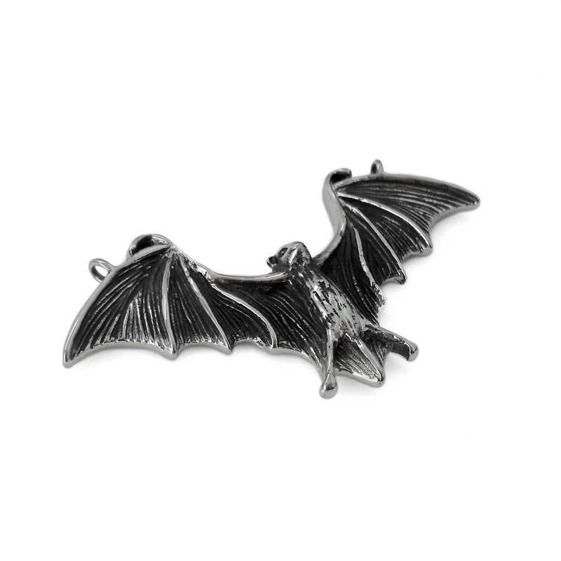 Large Stainless Steel Vampire Bat Connector Pendant