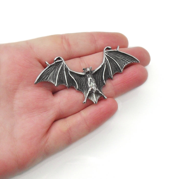 Large Stainless Steel Vampire Bat Connector Pendant – The Craft Armoury