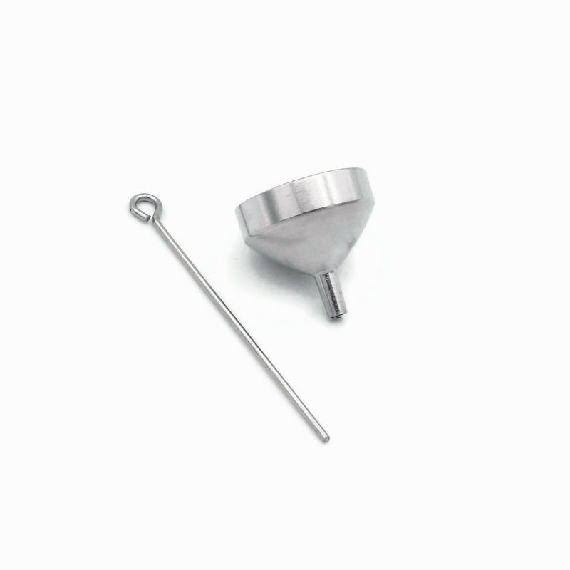 2 Stainless Steel Funnel & Pin Sets for Cremation Urns