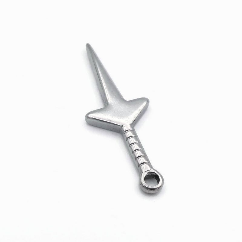 4 Stainless Steel Kunai Knife Dagger Pendants