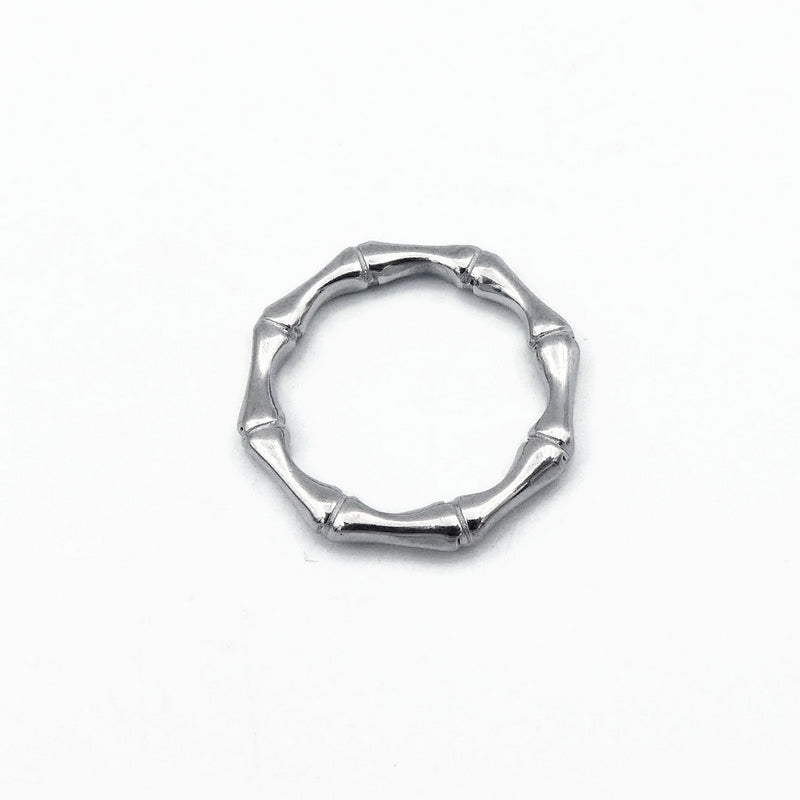 5 Solid Stainless Steel Segmented Octagonal Closed Jump Rings