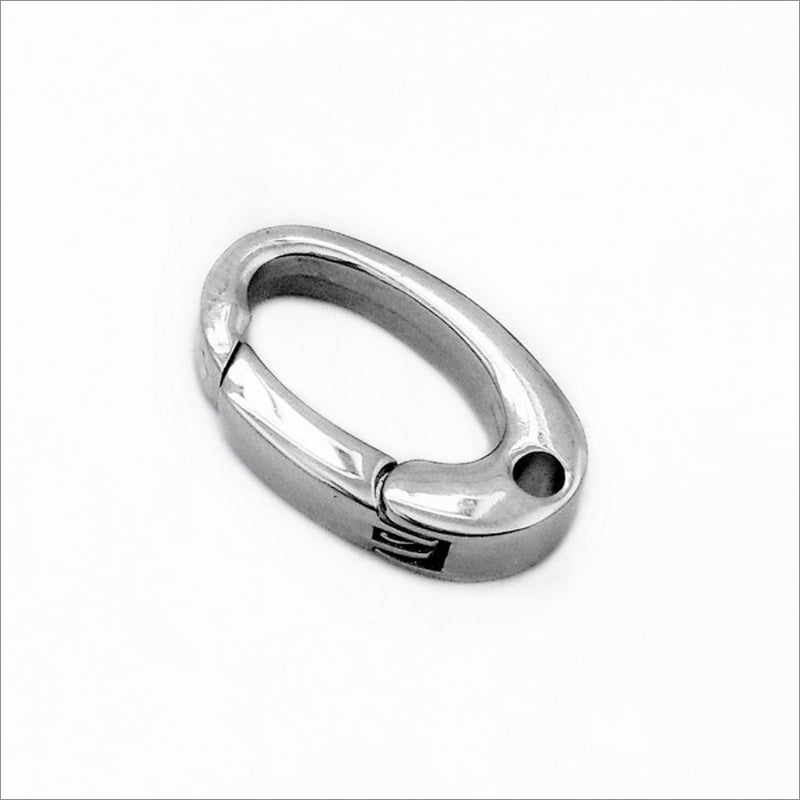 1 Stainless Steel Oval Spring Clip