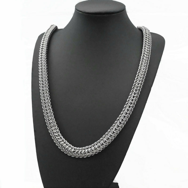 Thick Stainless Steel Persian Dragonscale Heavy Rope Necklace