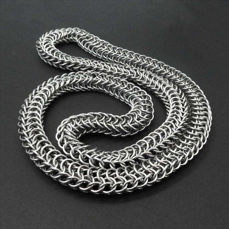 Thick Stainless Steel Persian Dragonscale Heavy Rope Necklace