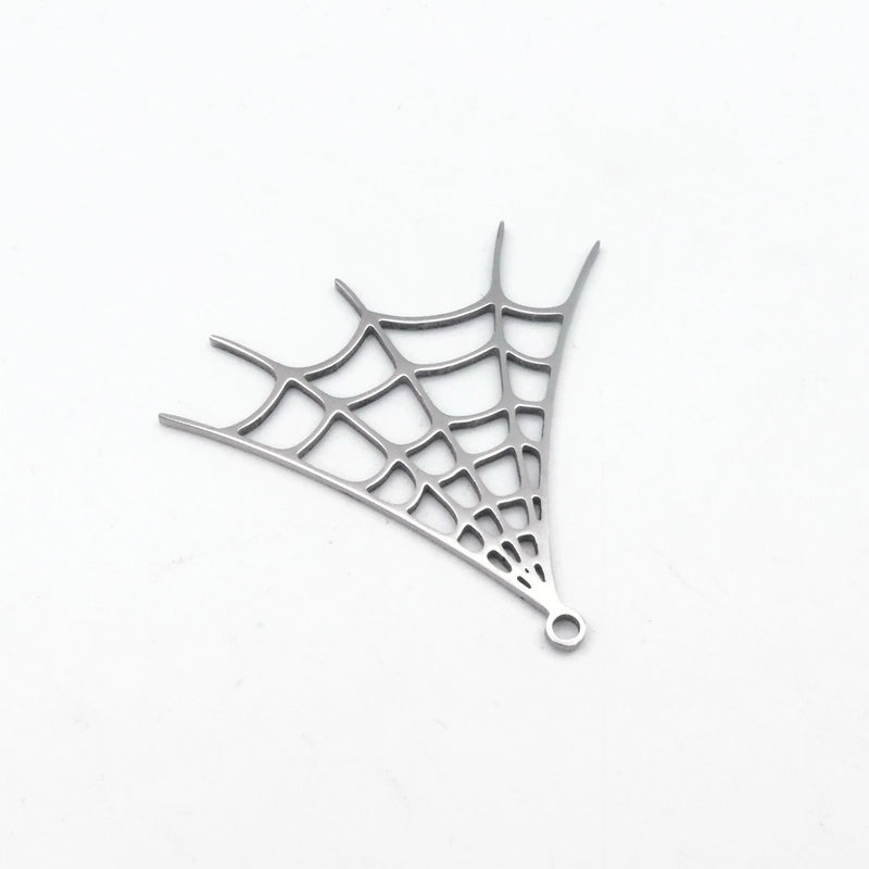 5 Stainless Steel Spider Web Pendants – The Craft Armoury