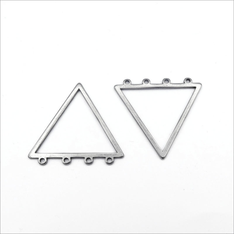 10 Stainless Steel Triangle Chandelier Connectors