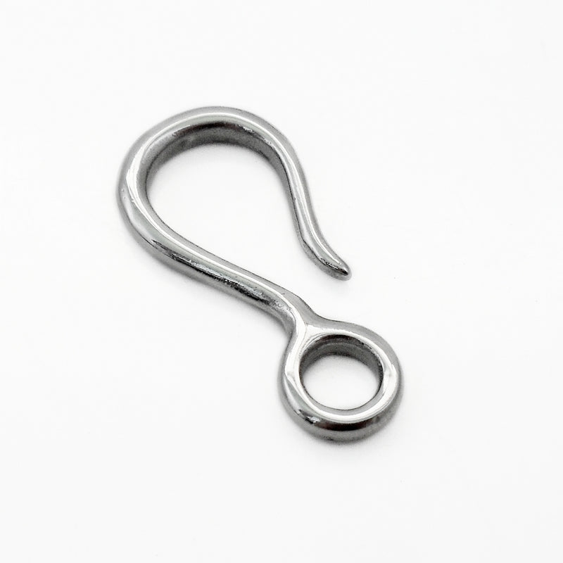 2 Stainless Steel Hook & Eye Clasp Sets