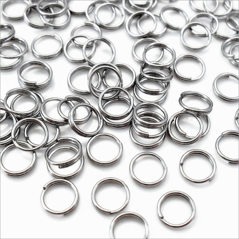 250 Stainless Steel 6mm Fine Gauge Split Rings – The Craft Armoury