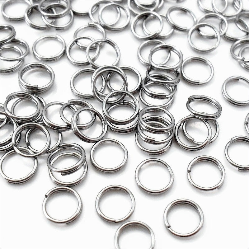 250 Stainless Steel 6mm Fine Gauge Split Rings