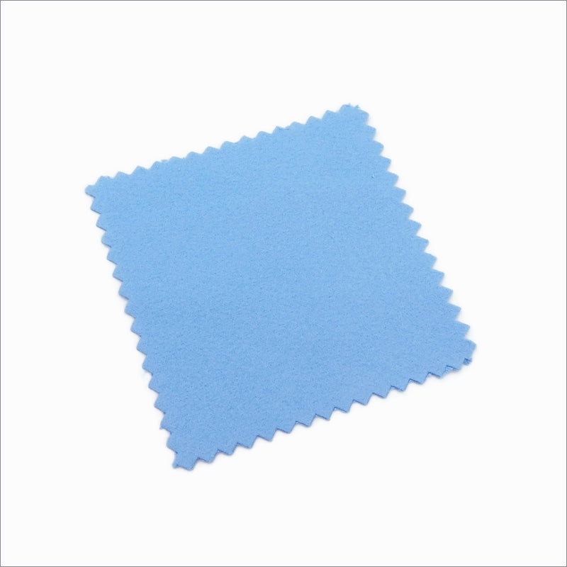 5 Blue Microfibre Jewellery Cleaning Cloths
