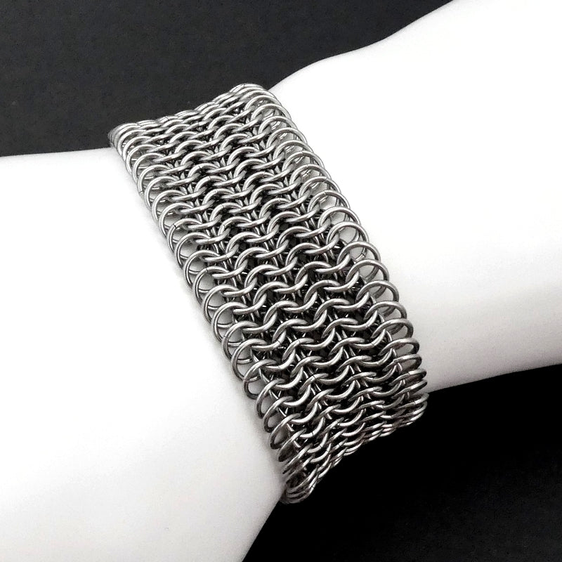 Stainless Steel Adjustable Rhinestone Bar Bolo Bracelet – The Craft Armoury